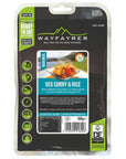 Wayfayrer Vegetable Curry &amp; Rice - Outdoor Camping Ready to Eat Meal Pouch