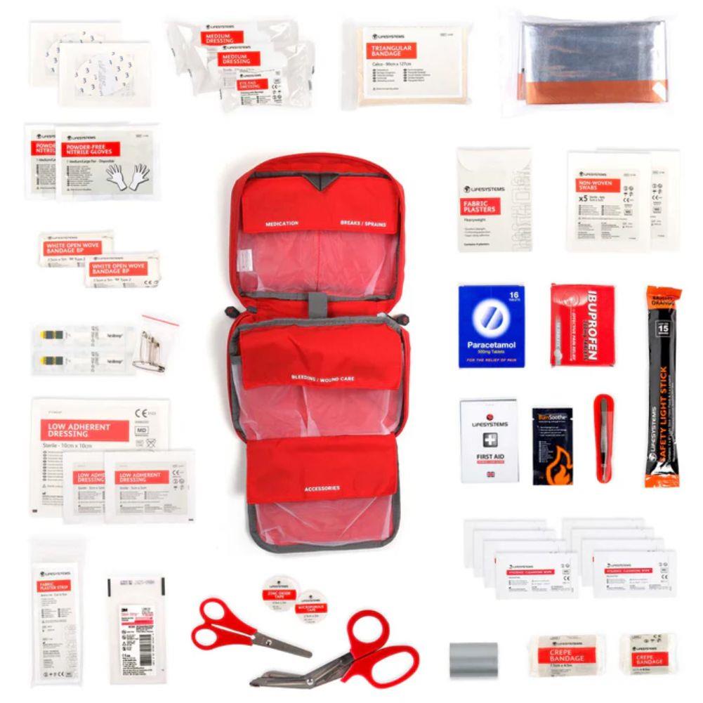 Lifesystems Mountain First Aid Kit layout