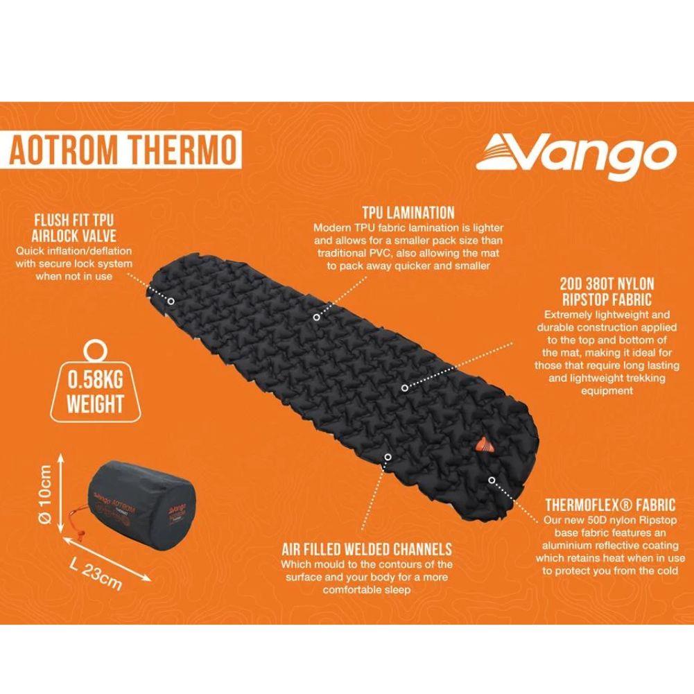 Vango Aotrom Thermo 5 Standard Sleep Mat (Anthracite)