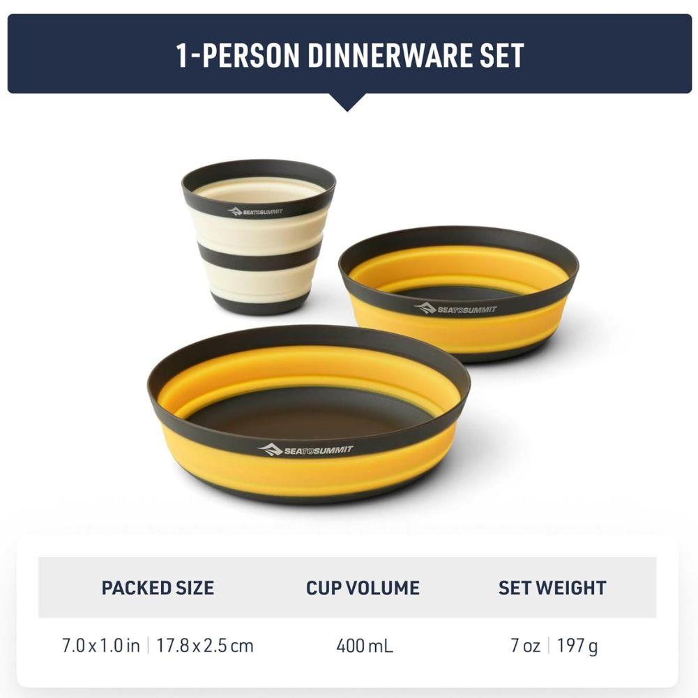 Sea To Summit Frontier Ultralight Collapsible Dinnerware Set (3 Piece)