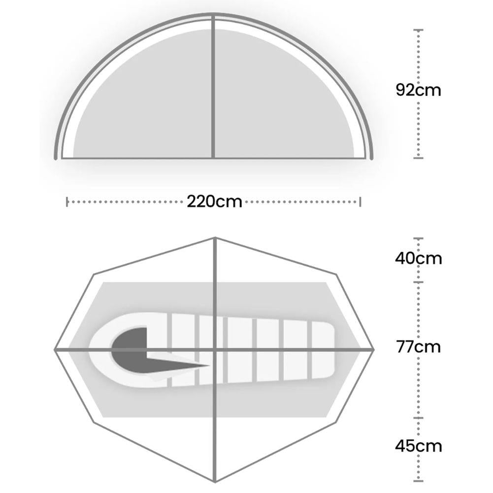 Wild Country Helm Elite 1 Tent - 1 Man Tent (2025) diagram