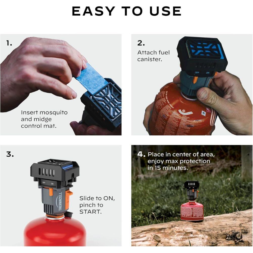 Thermacell Backpacker Mosquito &amp; Midge Repeller Refill (Large 12 Pack) easy