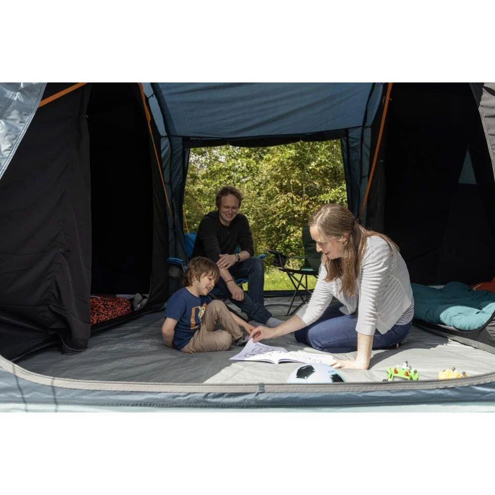 Vango Tacoma 400 Tent Package - 4-Man Tent with Footprint (Deep Blue)