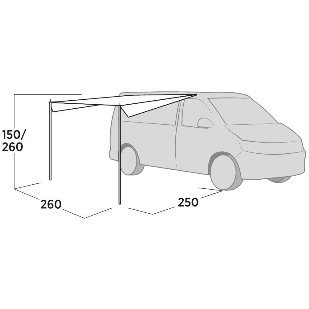 Easy Camp Voss Canopy Tarp diagram