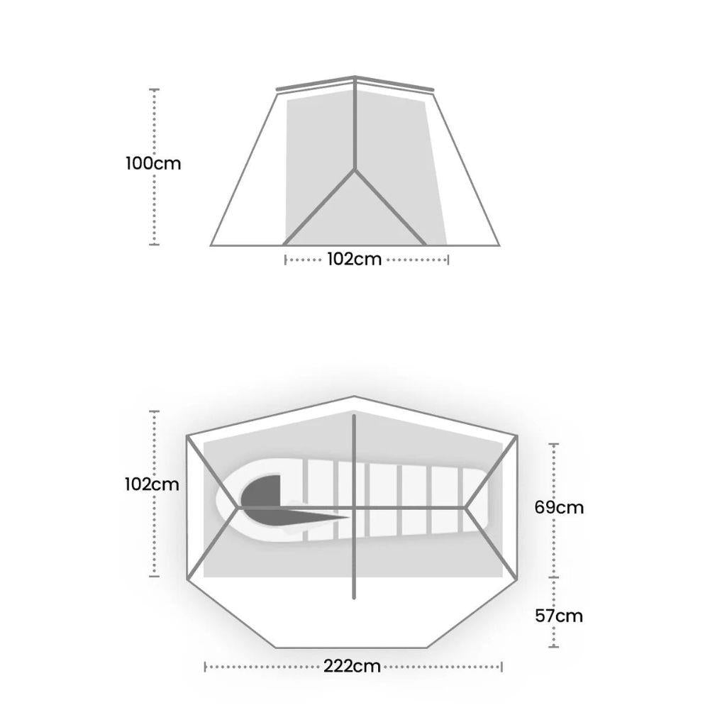 Wild Country Panacea 1 Tent - 1 Man Trekking Tent diagram