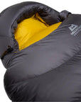 Mountain Equipment Helium GT 600 Down Sleeping Bag - Regular (Anvil Grey) abgle top