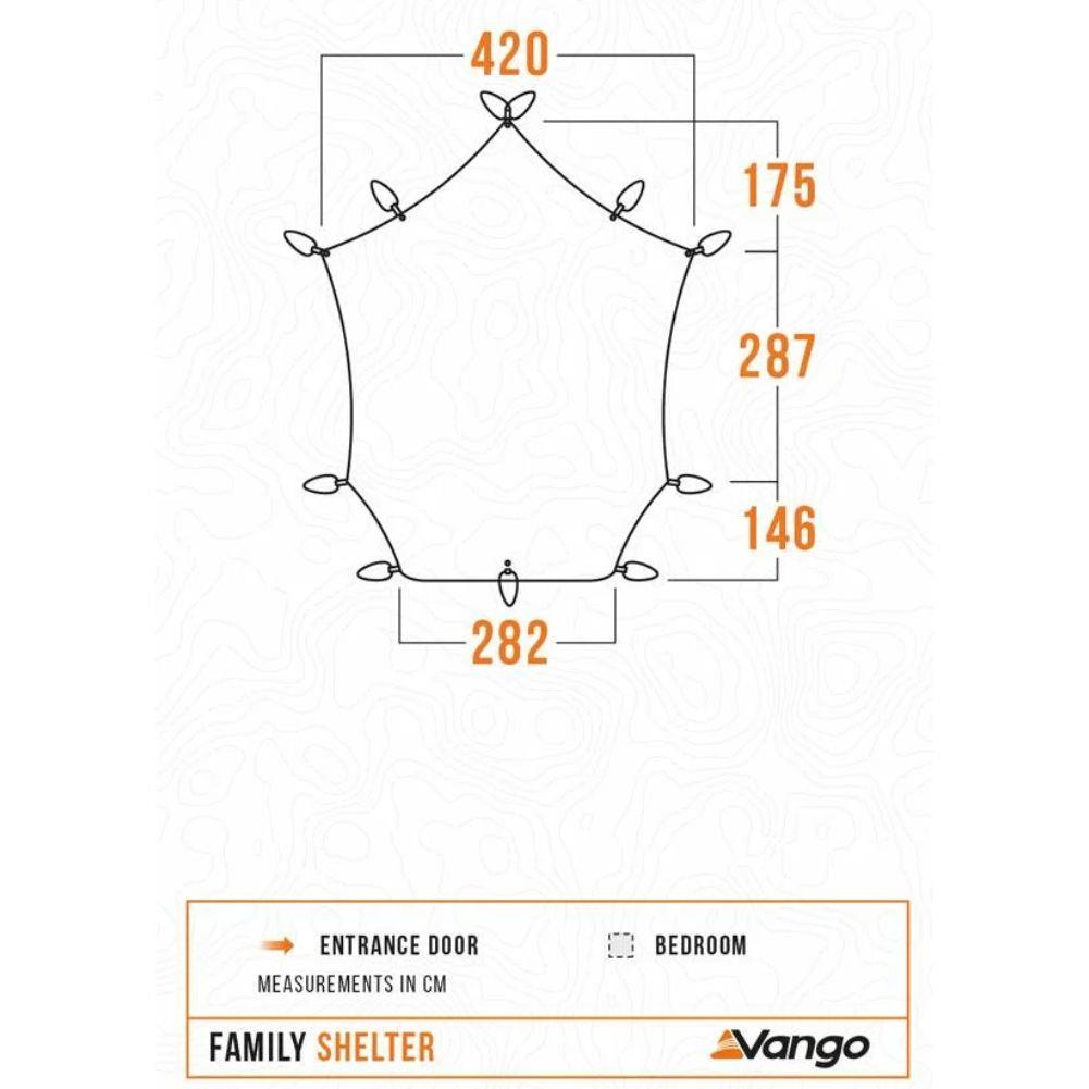 Vango Family Shelter diagram