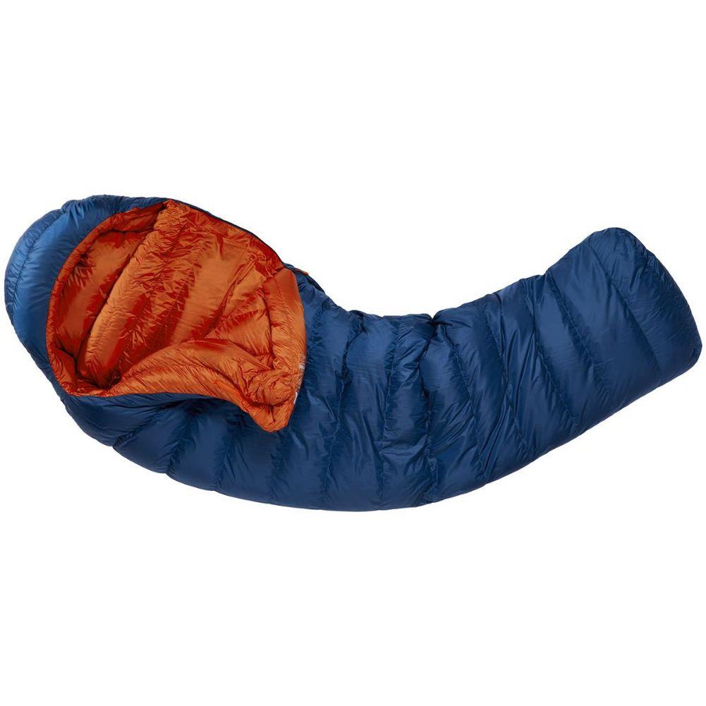 Rab Ascent 700 Down Sleeping Bag - Wide Long Left Zip (Ink) curl