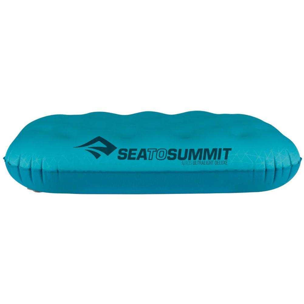 Sea to Summit Aeros Ultralight Pillow Deluxe (Aqua) flat