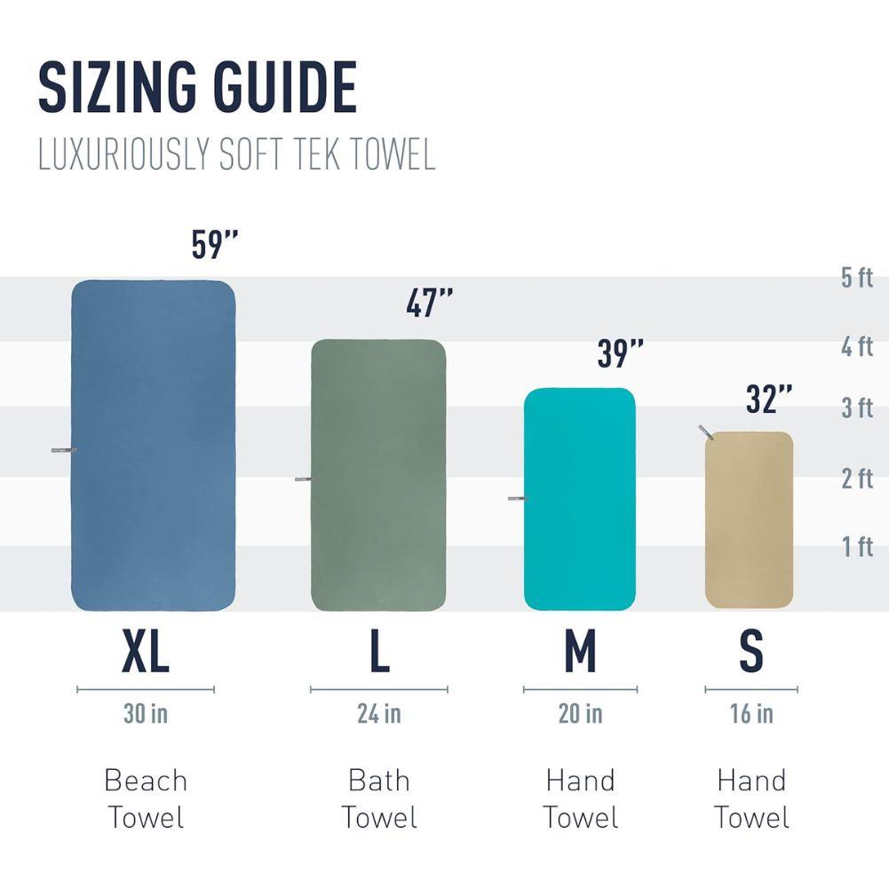 Sea To Summit Tek Microfibre Towel - Large (Baltic Blue)