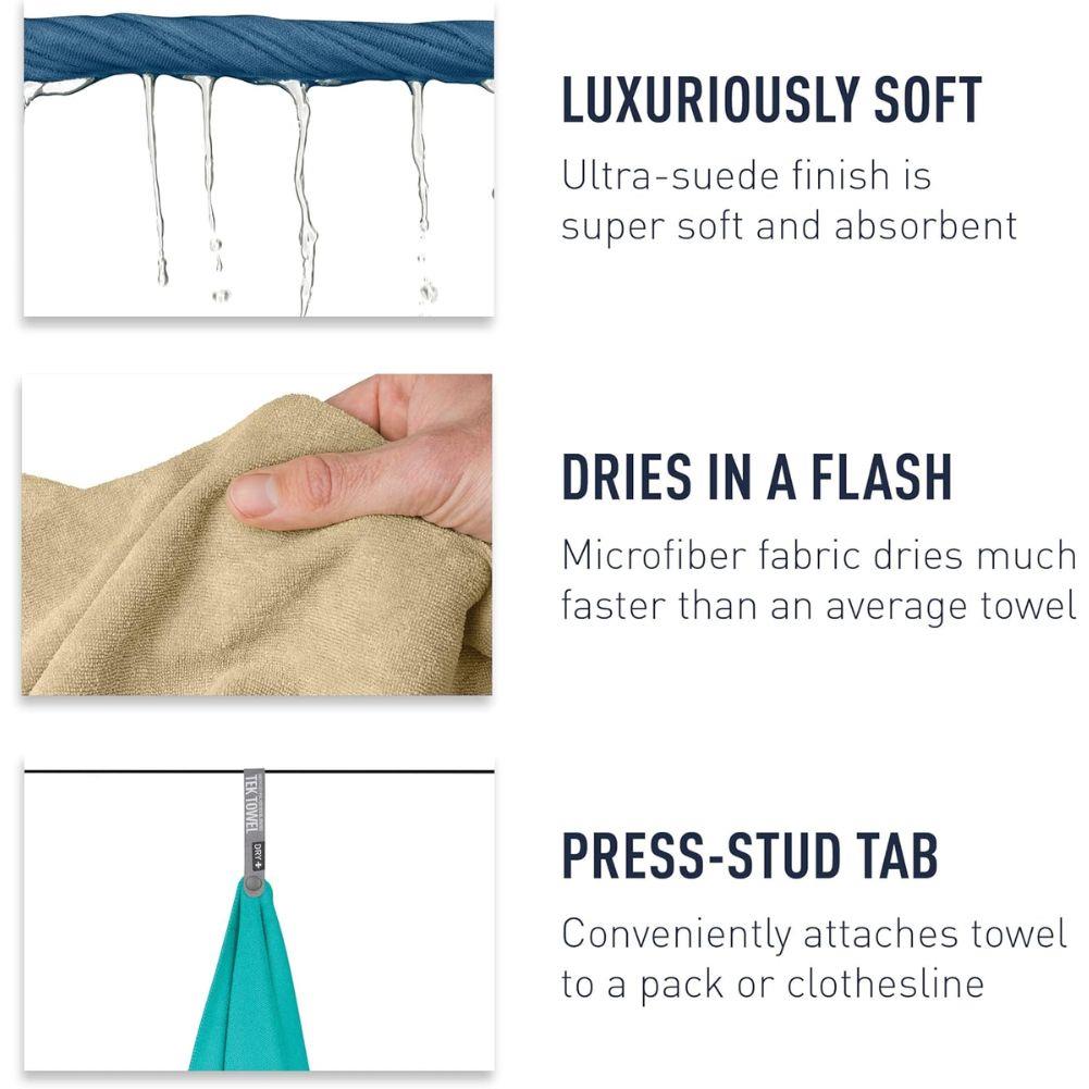 Sea To Summit Tek Microfibre Towel - Large (Baltic Blue)