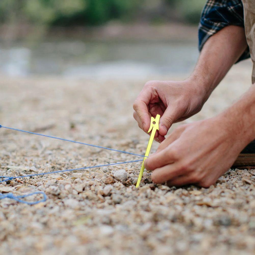 Nemo Equipment Airpin Ultralight Stakes (Set Of 4) Being Used
