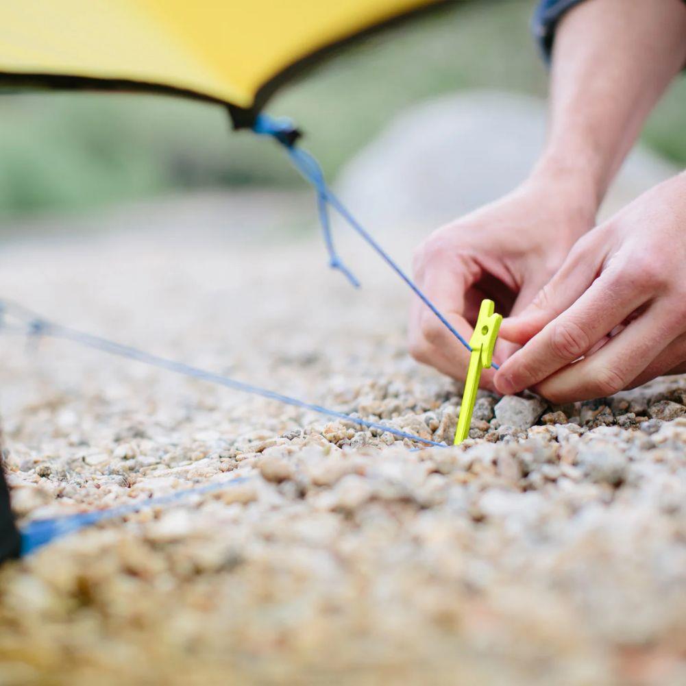 Nemo Equipment Airpin Ultralight Stakes (Set Of 4) On Rope