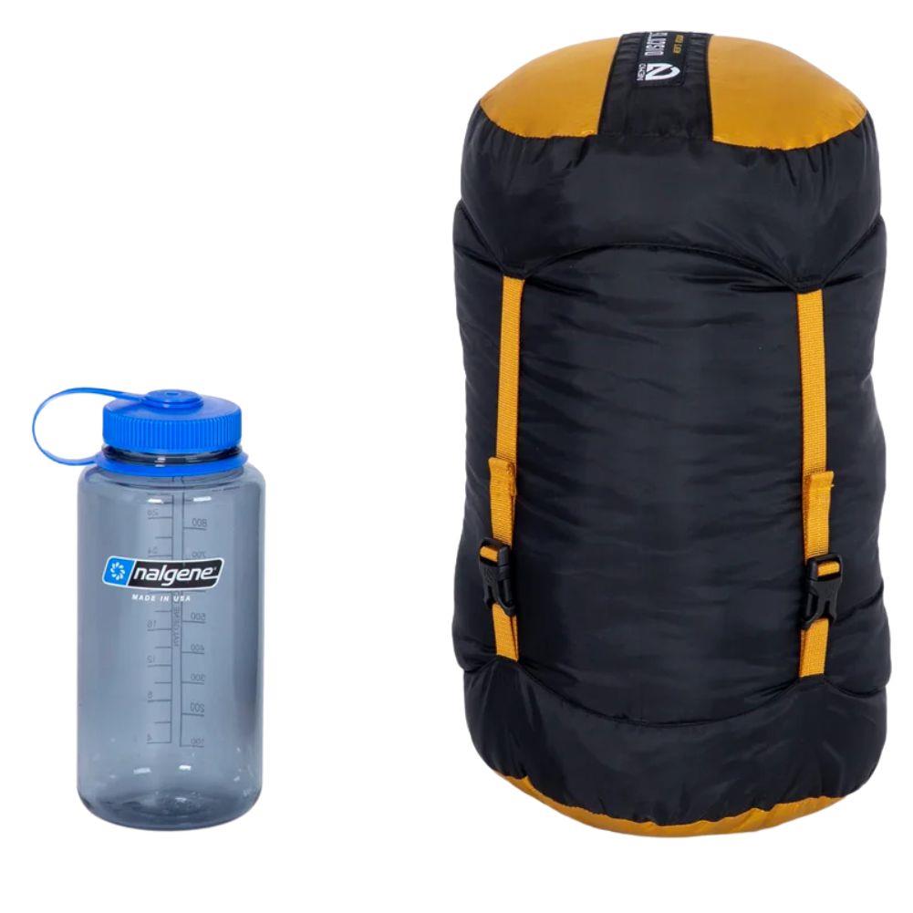 Nemo Equipment Men&#39;s Disco Endless Promise Down Sleeping Bag (Ombre Blue) Packed