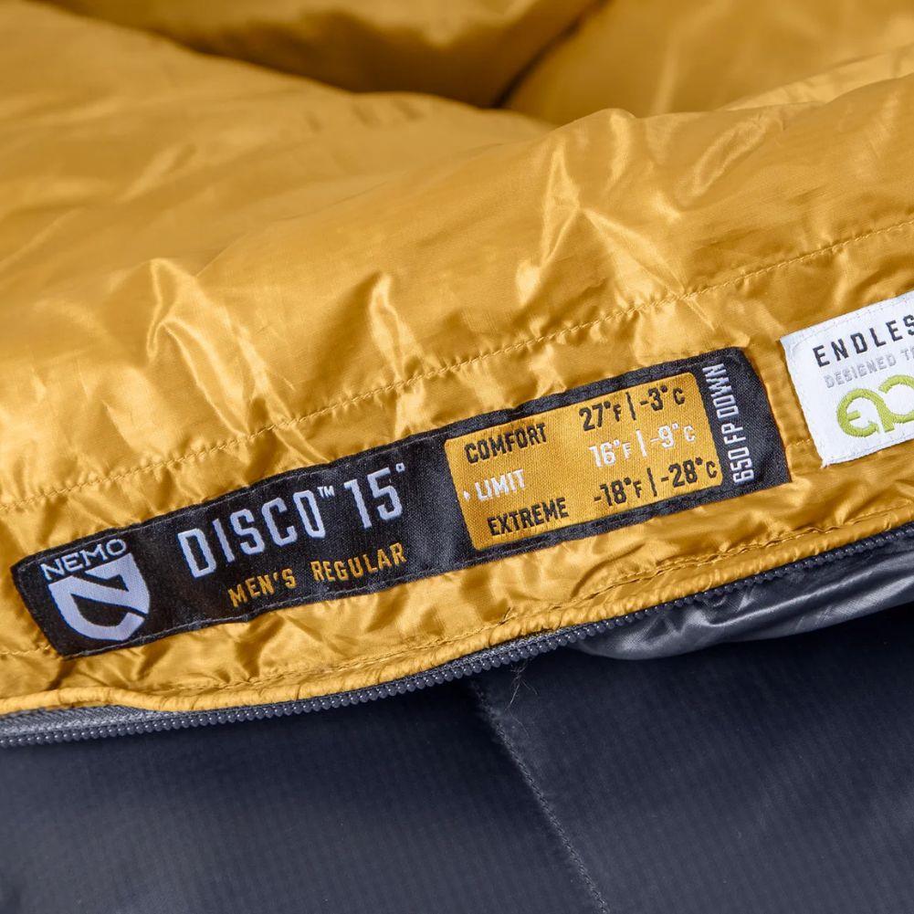 Nemo Equipment Men&#39;s Disco Endless Promise Down Sleeping Bag (Ombre Blue) Info