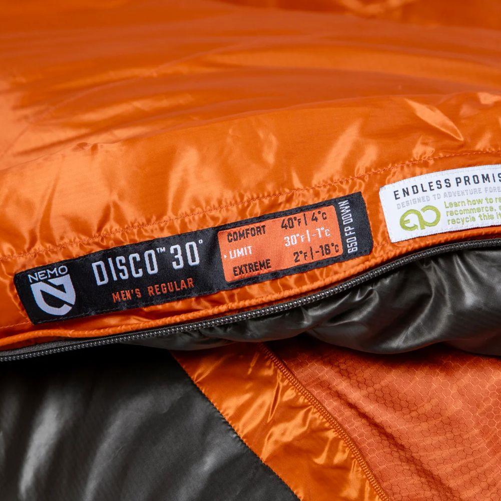 Nemo Equipment Men&#39;s Disco Endless Promise 30°F Regular Down Sleeping Bag (Chimera)