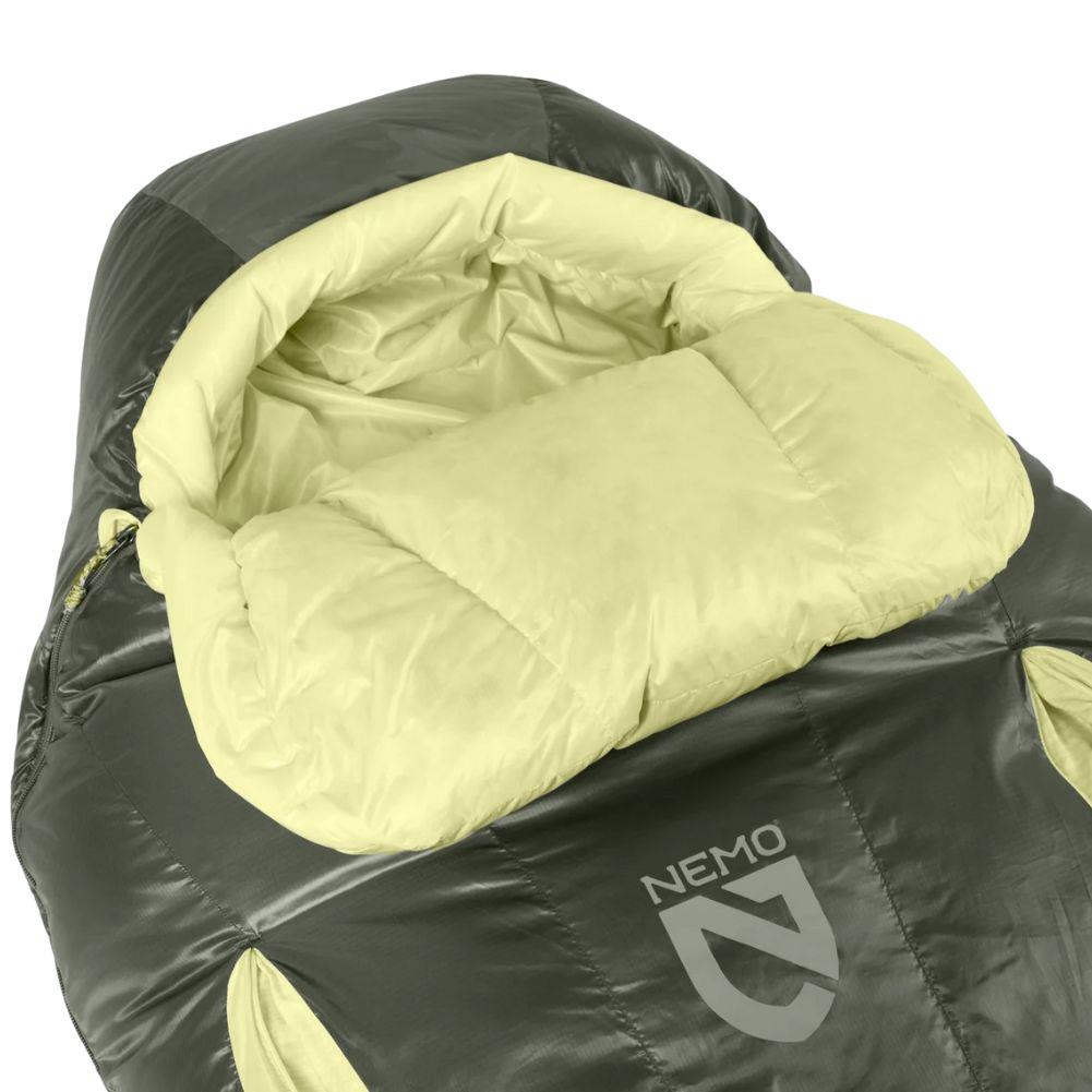 Nemo Equipment Disco Women&#39;s Endless Promise 15°F Regular Down Sleeping Bag (Boreal) Head