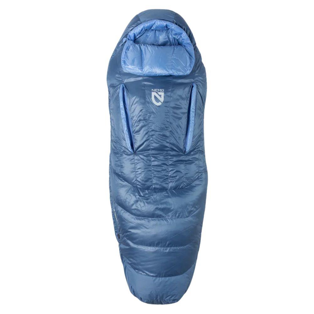Nemo Equipment Women's Disco Endless Promise 30°F Regular Down Sleeping Bag (Blue Horizon) Open