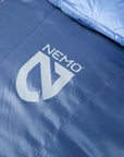 Nemo Equipment Women's Disco Endless Promise 30°F Regular Down Sleeping Bag (Blue Horizon) Logo