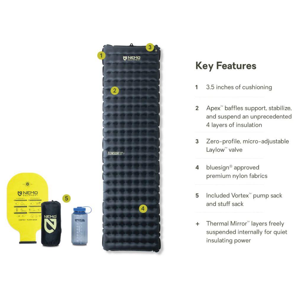 Nemo Equipment Tensor Extreme Conditions Ultralight Insulated Sleeping Pad Info