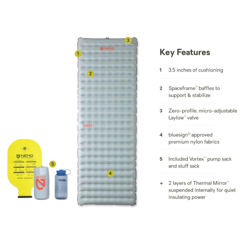 Nemo Equipment Tensor All-Season Sleeping Pad (Regular Wide) Info