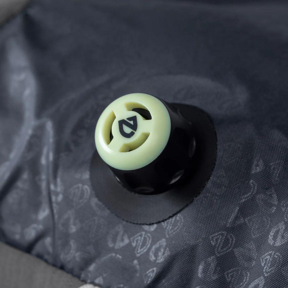 Nemo Equipment Fillo Elite Ultralight Backpacking Pillow (Black Pearl/Citron) Valve