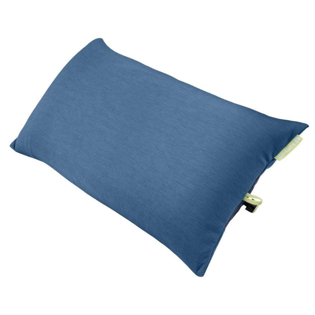 Nemo Equipment Fillo Elite Wide Ultralight Backpacking Pillow (Blue Horizon/Citron) Front Side