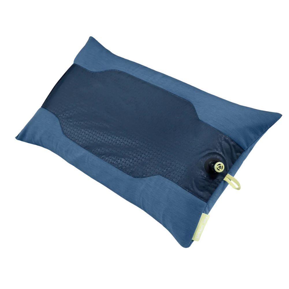 Nemo Equipment Fillo Elite Wide Ultralight Backpacking Pillow (Blue Horizon/Citron) Back Side