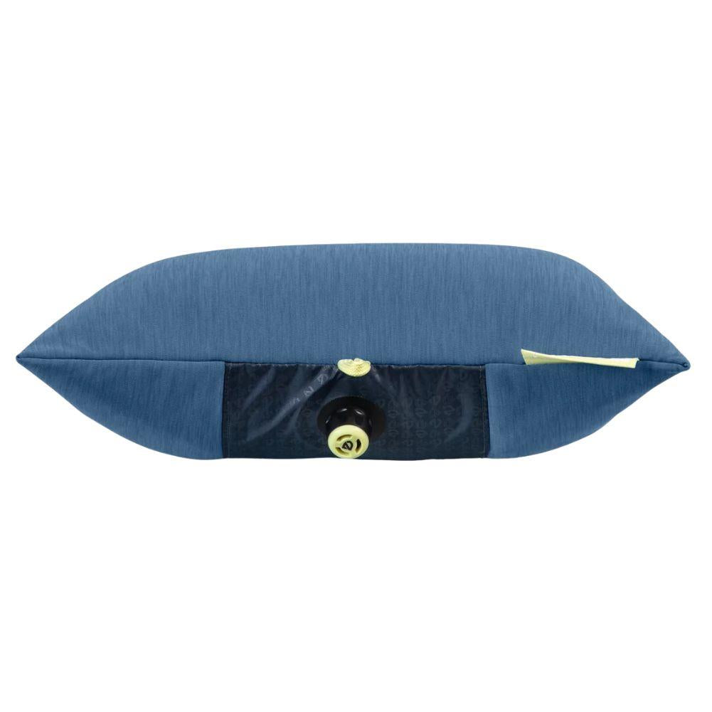 Nemo Equipment Fillo Elite Wide Ultralight Backpacking Pillow (Blue Horizon/Citron) Side