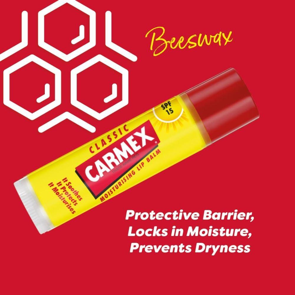 Carmex Classic Lip Balm Stick SPF15 bees