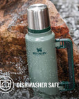 Stanley Classic Legendary Thermal 1.4L Flask (Hammertone Green)