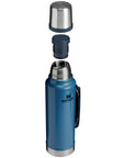 Stanley Classic Legendary Thermal 1.4L Flask (Hammertone Lake) lid up