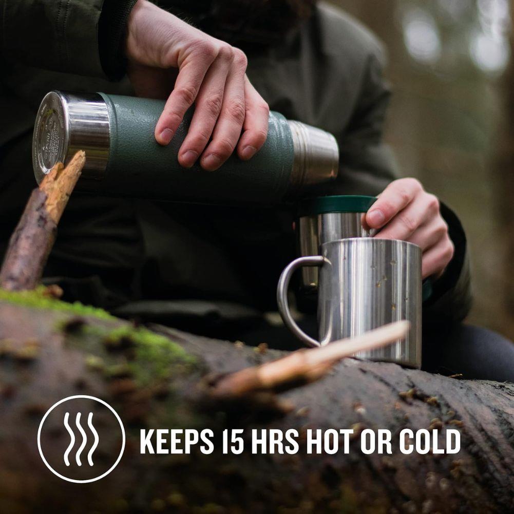 Stanley Classic Legendary Bottle 0.47L Flask (Hammertone Green)