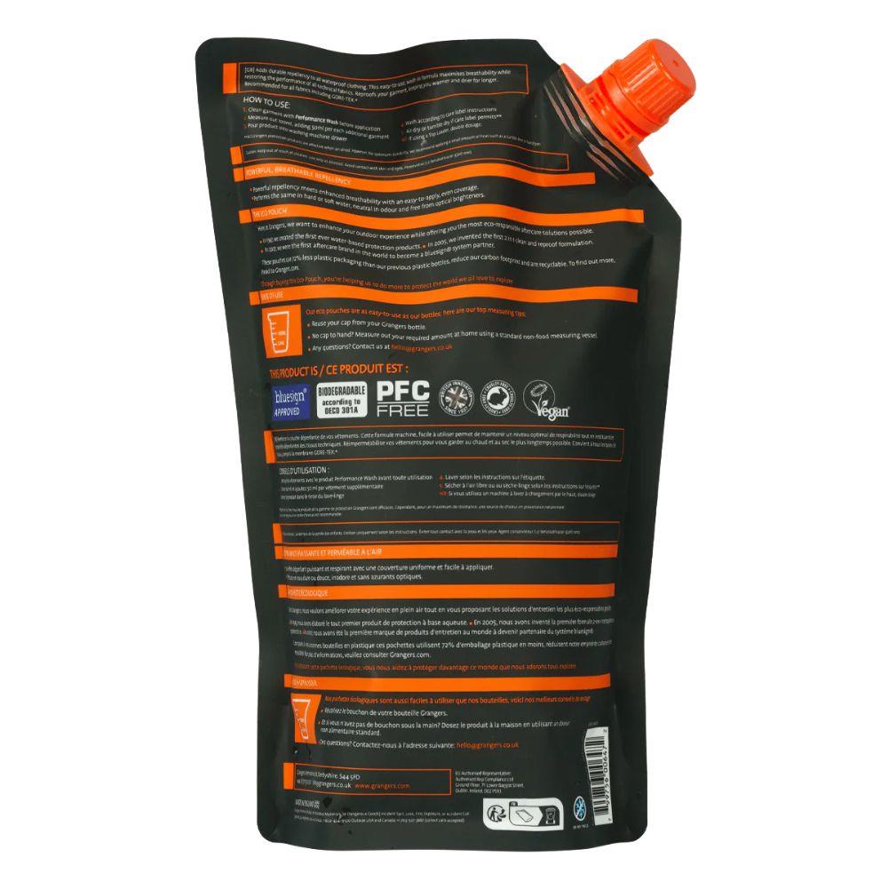 Grangers Clothing Repel 1L Eco Pouch Wash-In back