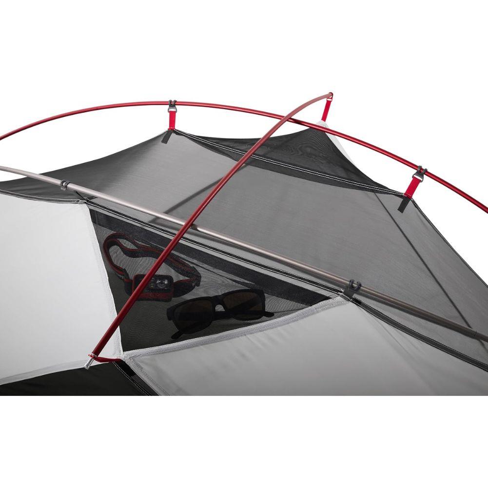 MSR Elixir 1-Person Backpacking Tent 2026 (Green) red rod