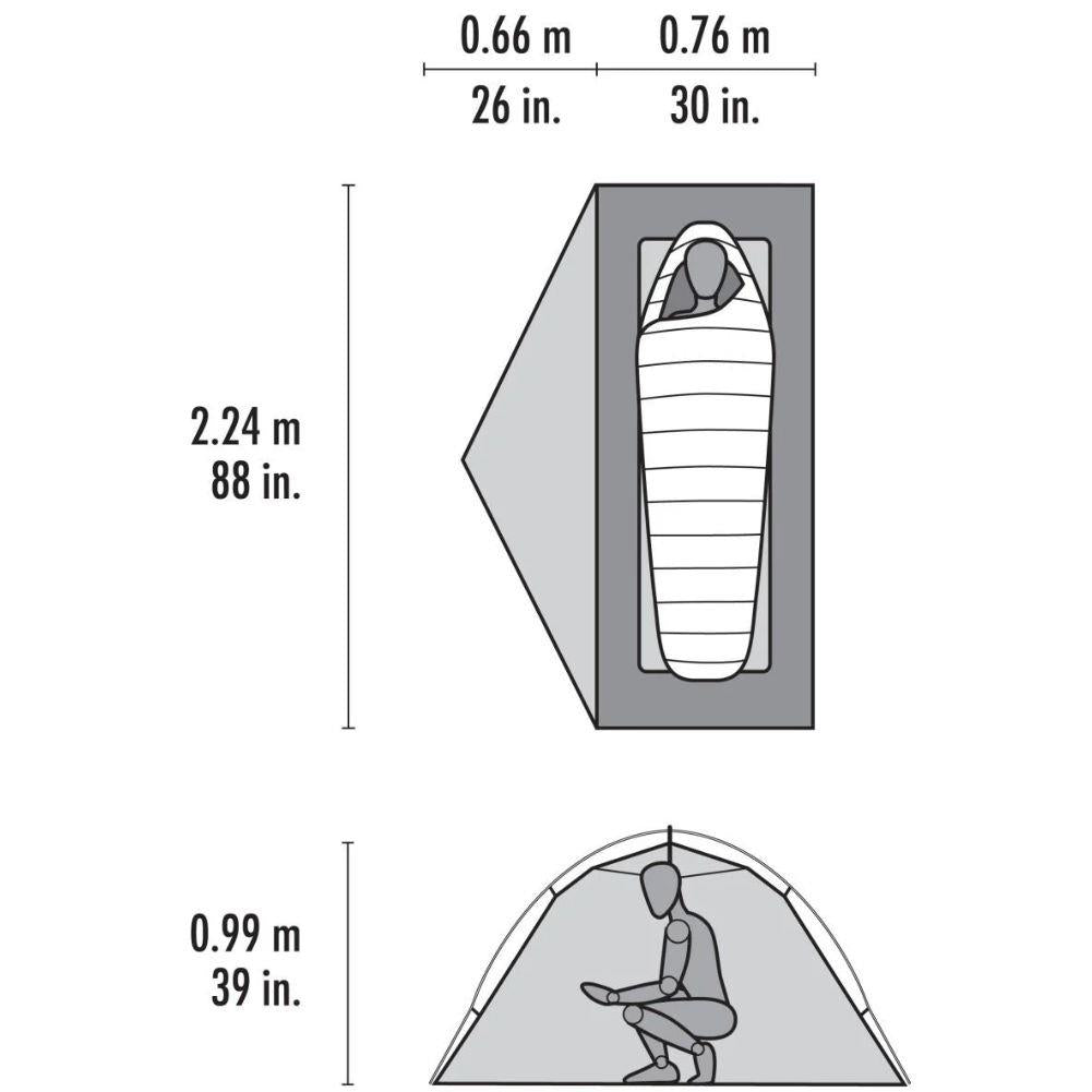 MSR Elixir 1-Person Backpacking Tent 2026 (Green)