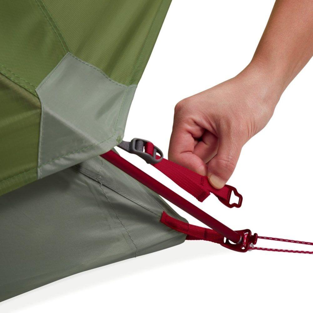 MSR  Elixir 2-Person Backpacking Tent 2026 (Green) closed clip