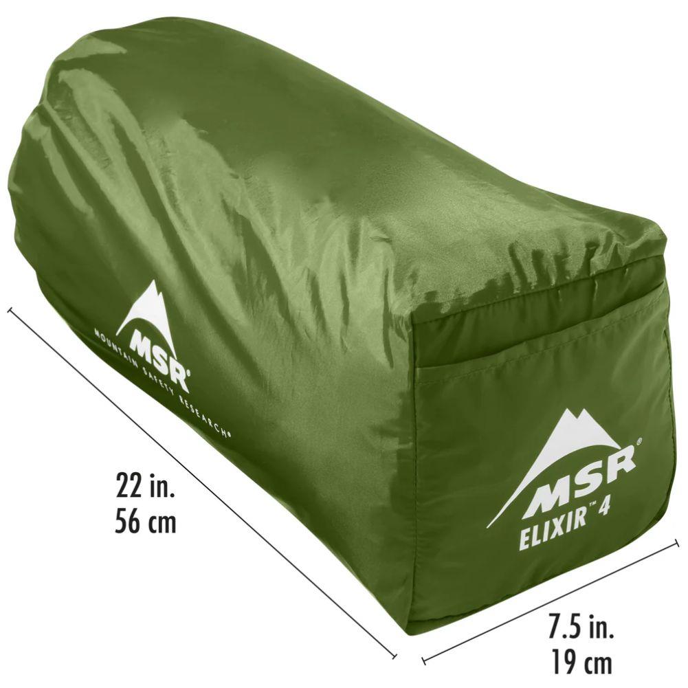 MSR  Elixir 4-Person Backpacking Tent 2026 (Green)