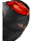 Rab Neutrino Pro 900 Regular Down Sleeping Bag (-22C) - Left Zip (Granite) logo