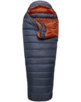 Rab Women's Ascent 1100 Down Sleeping Bag Left Zip - Regular (Bering Sea) slight open