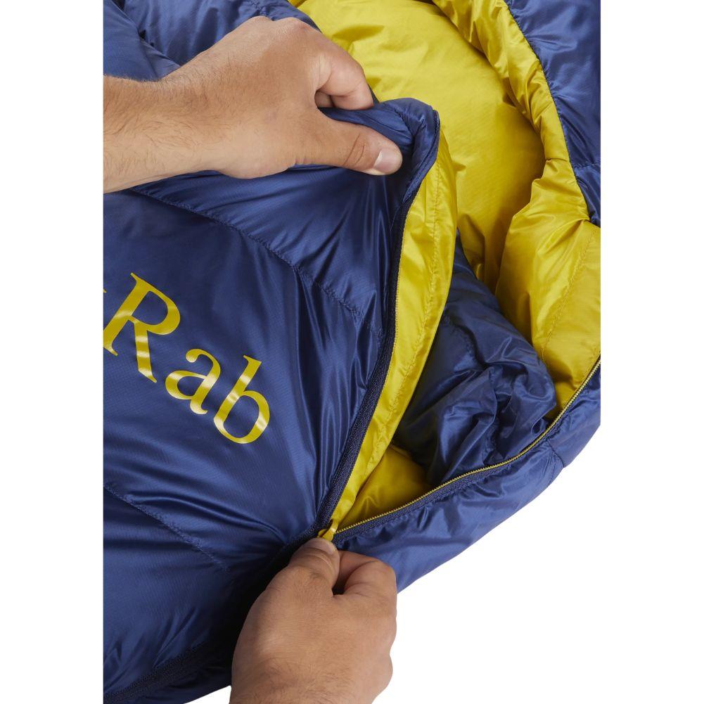 Rab Neutrino 400 Down Left Zip Sleeping Bag - Regular Wide (Nightfall Blue)