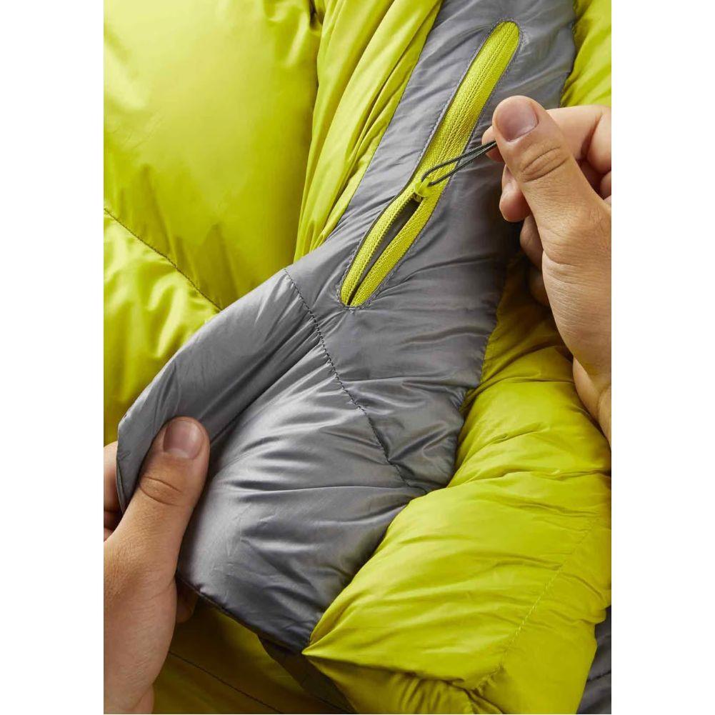 Rab Alpine 800 Down Left Zip Sleeping Bag - Regular (Zest)