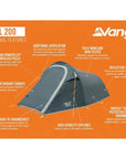 Vango Soul 200 Tent - 2 Man Tent (Peridot Green) (2025)