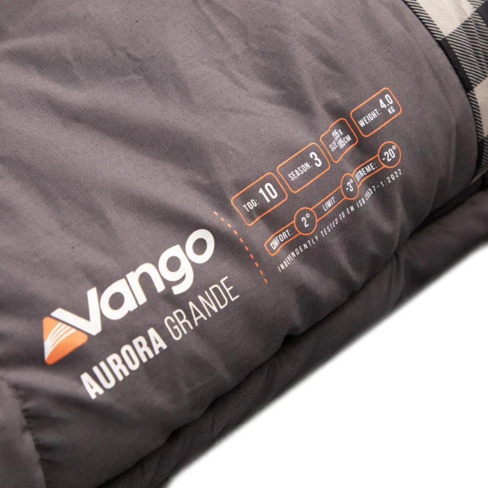 Vango Aurora Grande Family Sleeping Bag (Excalibur) on sleeping