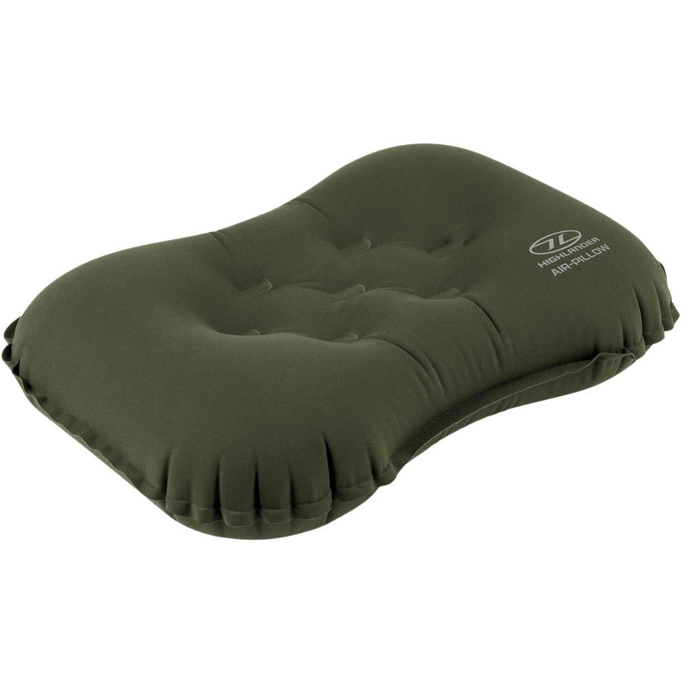 Highlander Nap Pak Camping Air Pillow (Olive) angle