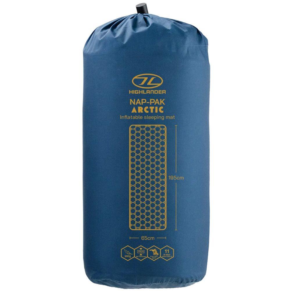 Highlander Nap-Pak Arctic R11 Inflatable Sleeping Mat (Deep Blue)