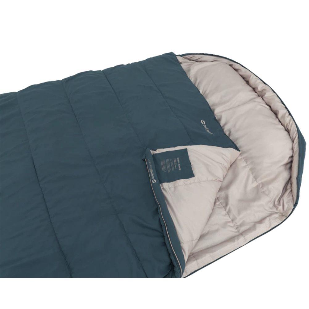 Outwell Campion Lux Double Sleeping Bag (Blue) angle flap