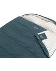 Outwell Camper Lux Double Sleeping Bag (Blue) angle open