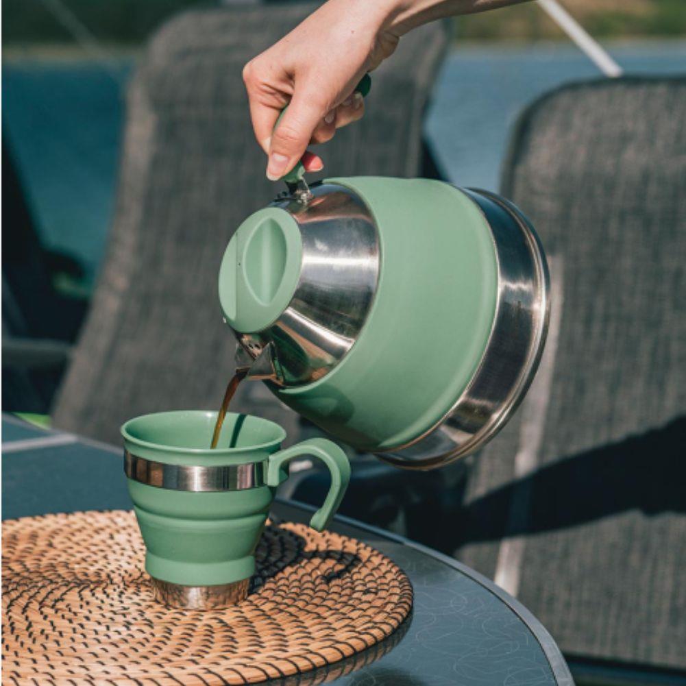 Outwell Collaps Kettle 1.5L (Shadow Green) pour