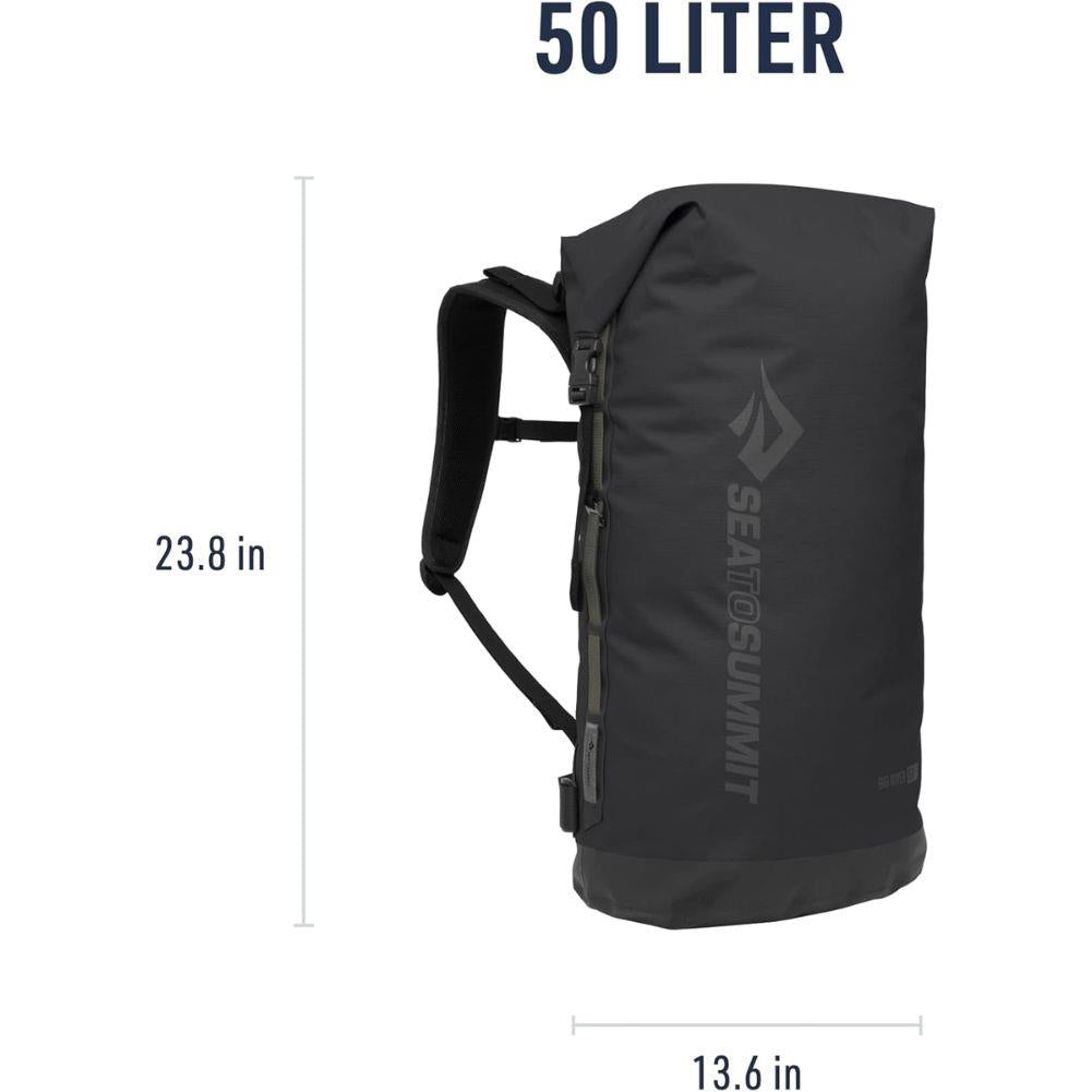 Sea to Summit Big River Dry 50L Backpack (Jet Black) litre